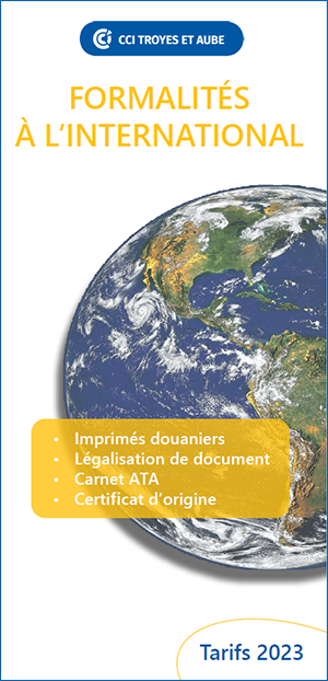 Tarifs des formalités à l’international